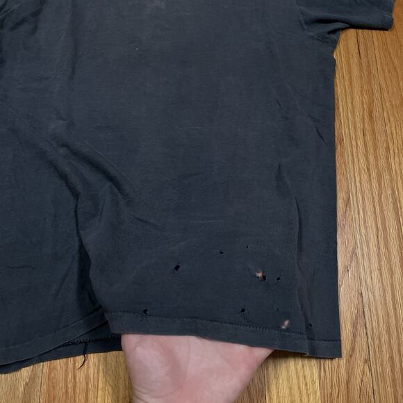 Vintage Bob Seger Shirt 1980 Against The Wind Single Stitch 80s USA Fade Holes - Picture 8 of 9